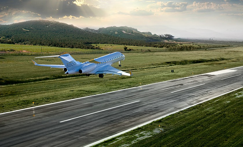 Global 5000 no rain delays
