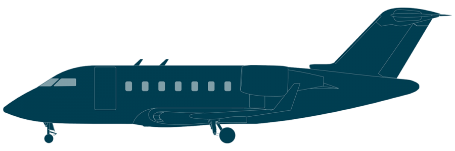 Challenger 650 side view