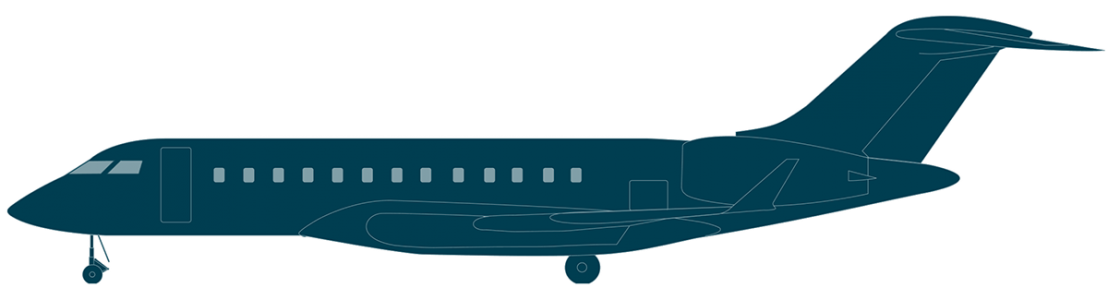 Global 6000 side view