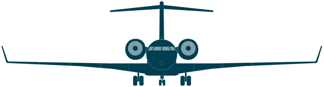 Global 5000 front view