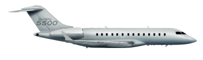 Global 5500 right silhouette